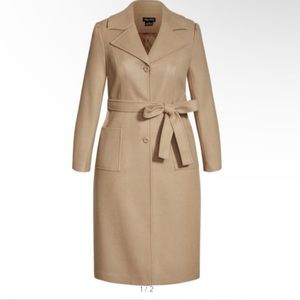 Plus Nordstrom Taupe Trench Coat